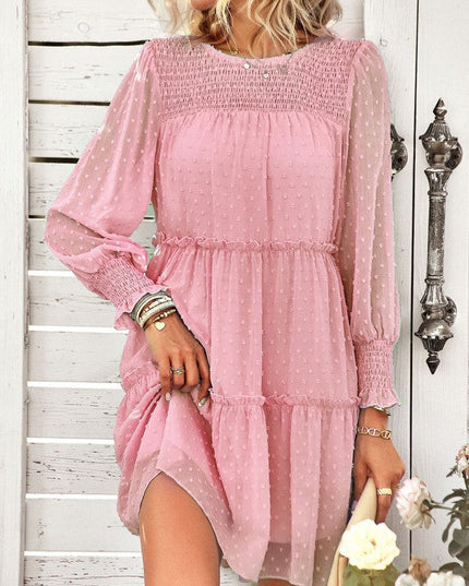 Swiss Dot Tiered Dress