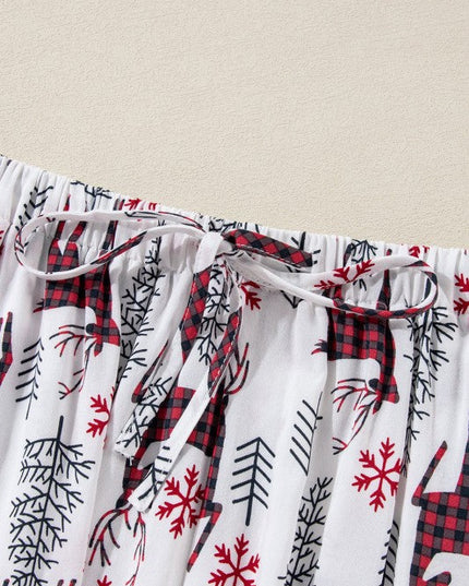 Christmas Deer Shirt and Shorts Lounge Set