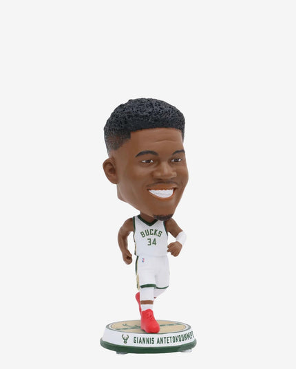 Giannis Antetokounmpo Milwaukee Bucks Court Stripe Mini Bighead NBA Bobblehead