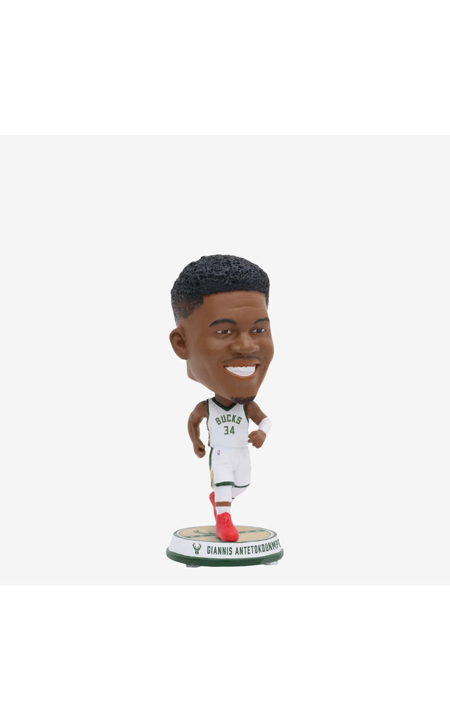 Giannis Antetokounmpo Milwaukee Bucks Court Stripe Mini Bighead NBA Bobblehead