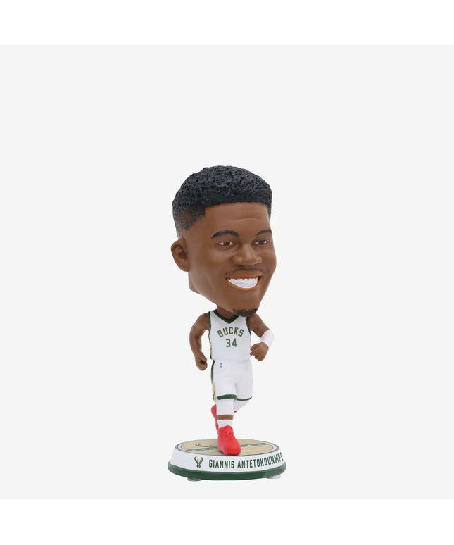 Giannis Antetokounmpo Milwaukee Bucks Court Stripe Mini Bighead NBA Bobblehead