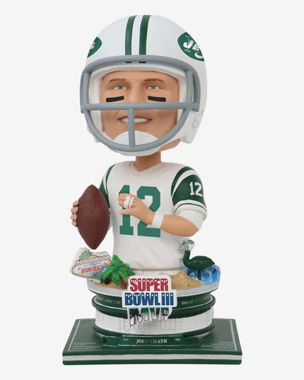 Joe Namath New York Jets Super Bowl Iii MVP Bust Bighead NFL Bobblehead