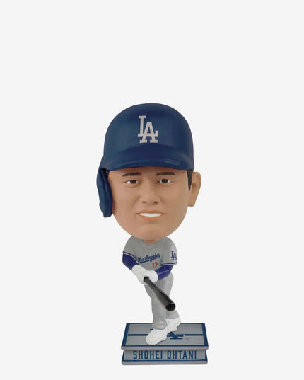 Shohei Ohtani Los Angeles Dodgers Away Jersey Square Mini Bighead Bobblehead