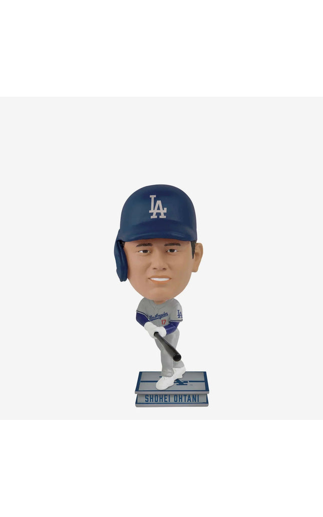 Shohei Ohtani Los Angeles Dodgers Away Jersey Square Mini Bighead Bobblehead