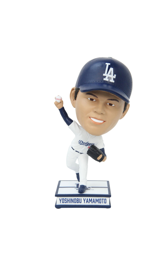 Yoshinobu Yamamoto Los Angeles Dodgers 9.5 Inch Home Uniform Bighead MLB Bobblehead