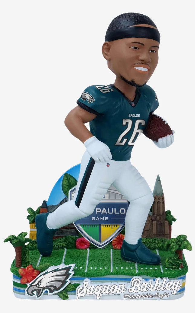 2024 NFL Corinthians Arena Sao Paulo Brazil Opening Game Bobbleheads
