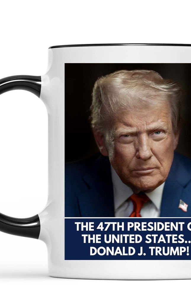 47th President Trump Mug | Trump Gift for Him | Independence Day Patriotic Coffee Cup | MAGA Supporter Political Gift 682449 - GOP
