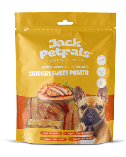 Jack PetPals Crafted Bite Chicken Sweet Potato Dog Treats (12oz)
