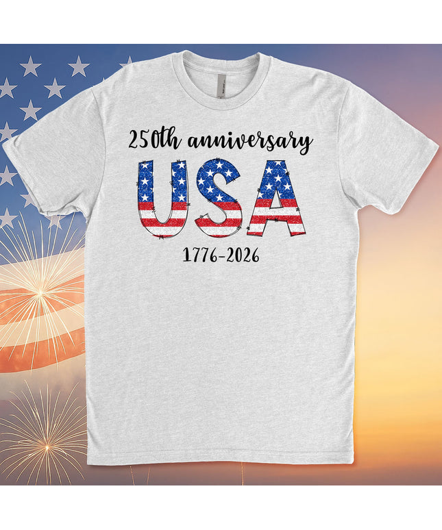 Happy 250 Years Birthday USA Shirt | America Anniversary | 4th of July Shirt | Independence Day Shirt 682482