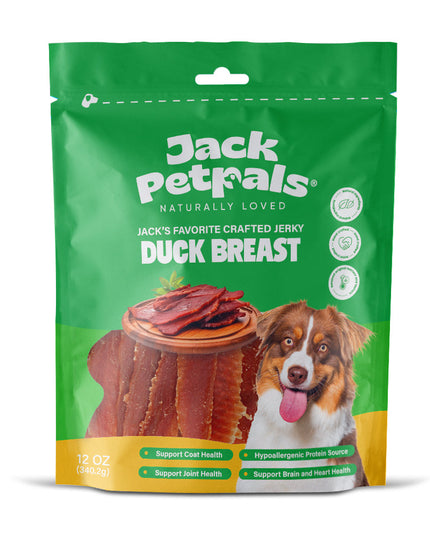 Jack PetPals Handcrafted Jerky Duck Breast Dog Treats (12oz)