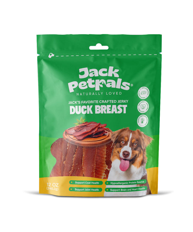 Jack PetPals Handcrafted Jerky Duck Breast Dog Treats (12oz)
