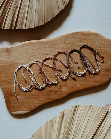 Terra Layered Bracelets in Silver