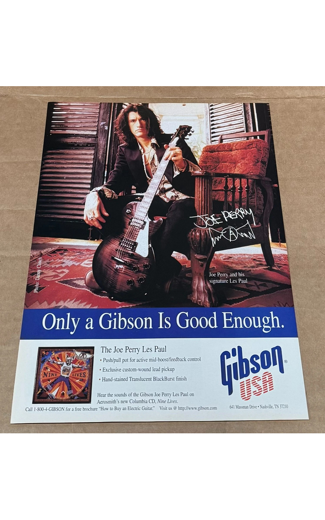 Gibson Guitars - Les Paul Signature - Joe Perry of Aerosmith - 1997 Print Ad