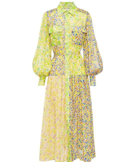 Floral long sleeve maxi dress