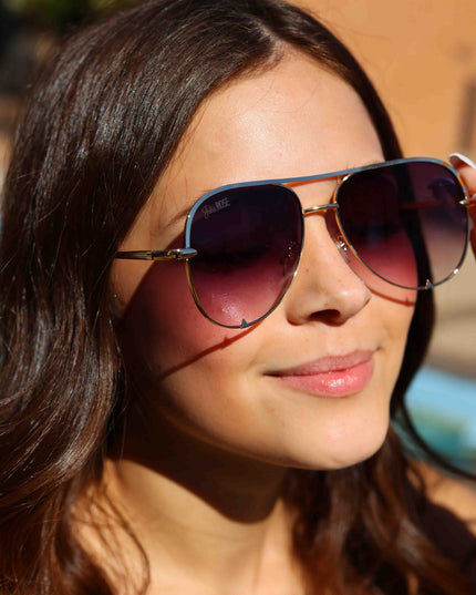 Ready to Ship | The Alex Black Gradient  High Quality Unisex Aviator Sunglasses*