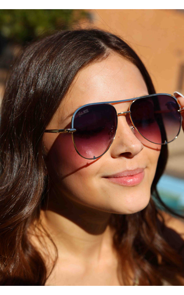 Ready to Ship | The Alex Black Gradient  High Quality Unisex Aviator Sunglasses*