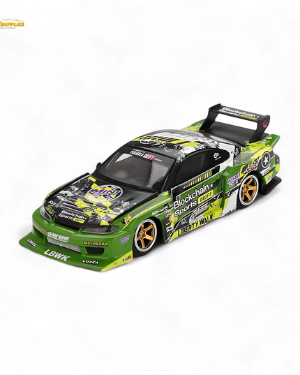 (Pre-Order) MINI-GT Nissan LB-Super Silhouette S15 Silvia #555 V2 2024 Formula Drift Japan - 1:64