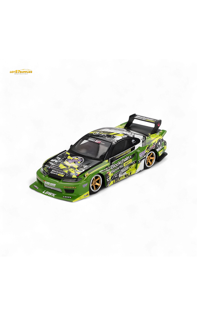 (Pre-Order) MINI-GT Nissan LB-Super Silhouette S15 Silvia #555 V2 2024 Formula Drift Japan - 1:64