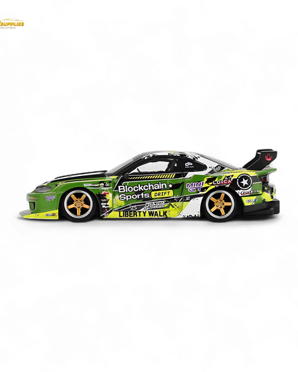 (Pre-Order) MINI-GT Nissan LB-Super Silhouette S15 Silvia #555 V2 2024 Formula Drift Japan - 1:64