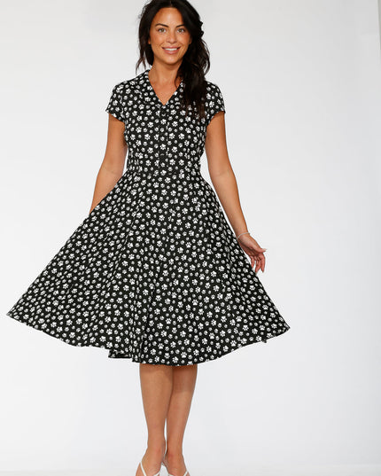 20551 Cat Paw Swing Dress in Black