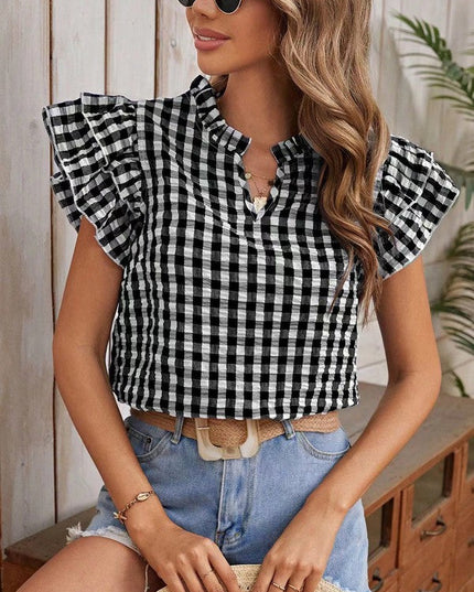 Gingham blouse
