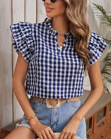 Gingham blouse