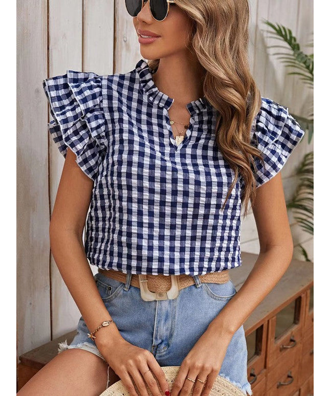 Gingham blouse