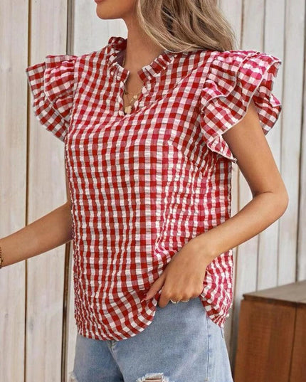 Gingham blouse