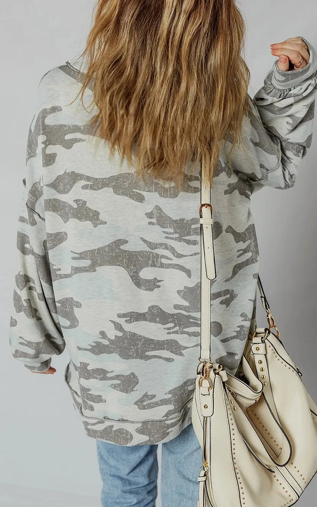 Camouflage Long Sleeve Sweatshirt