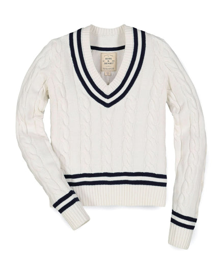 V-Neck Cricket Sweater