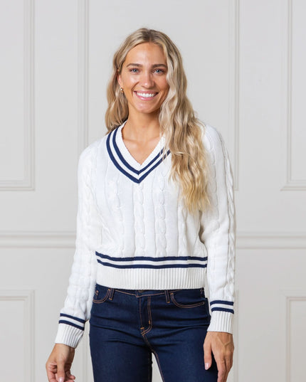 V-Neck Cricket Sweater