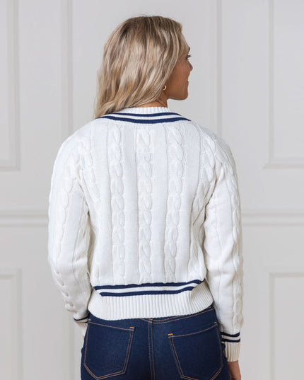 V-Neck Cricket Sweater