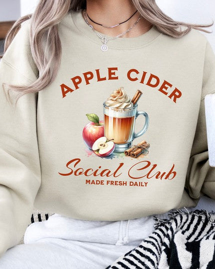 Apple Cider Social Club women's fall sweatshirt