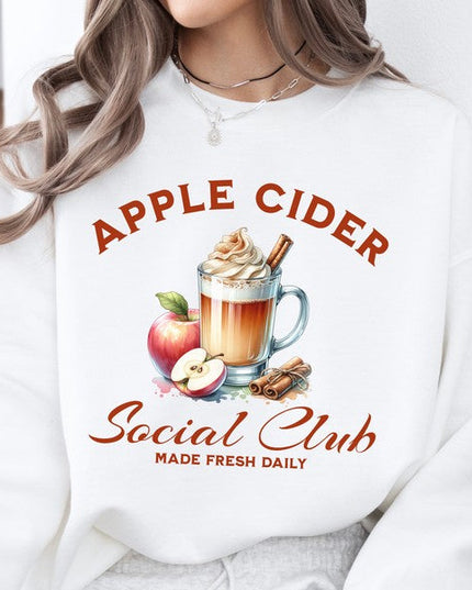 Apple Cider Social Club women's fall sweatshirt