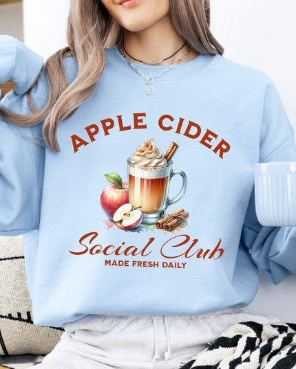 Apple Cider Social Club women's fall sweatshirt