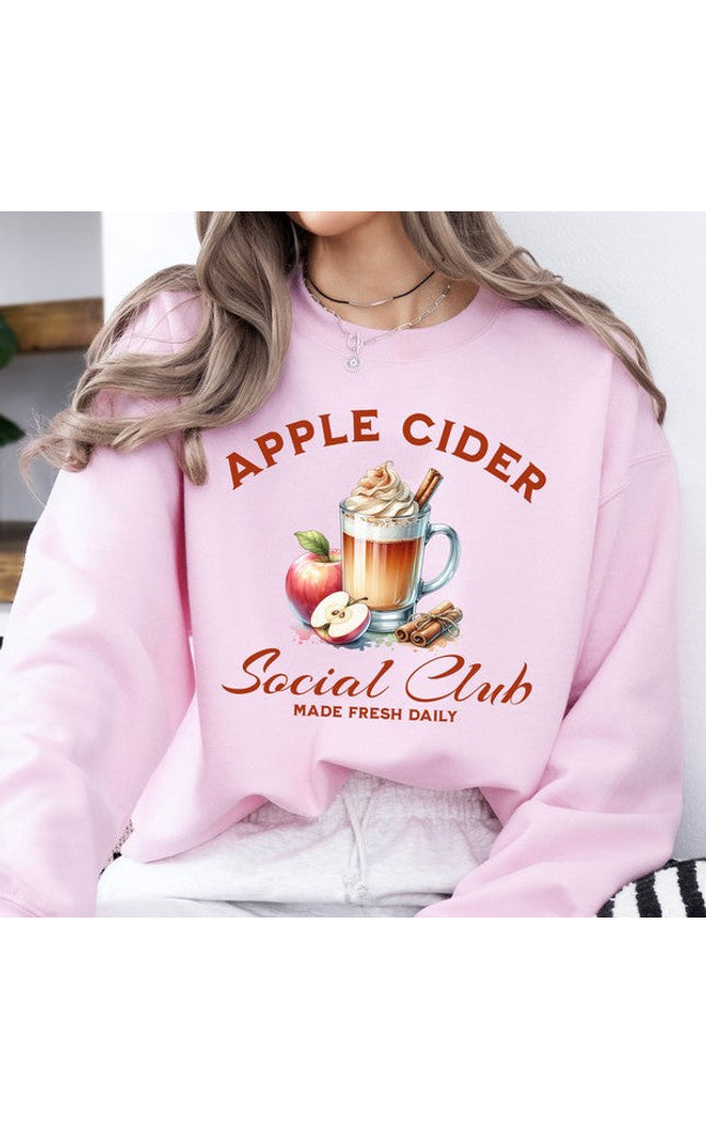 Apple Cider Social Club women's fall sweatshirt