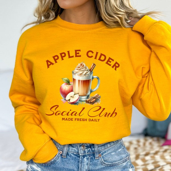 Apple Cider Social Club women's fall sweatshirt