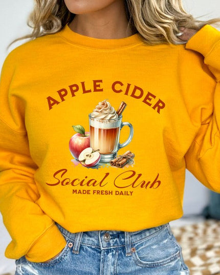 Apple Cider Social Club women's fall sweatshirt