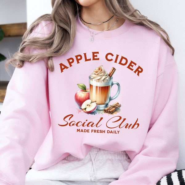 Apple Cider Social Club women's fall sweatshirt