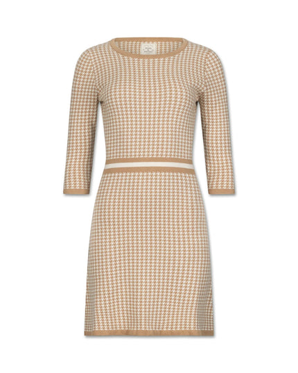 3/4 Sleeve Fit and Flare Sweater Dress