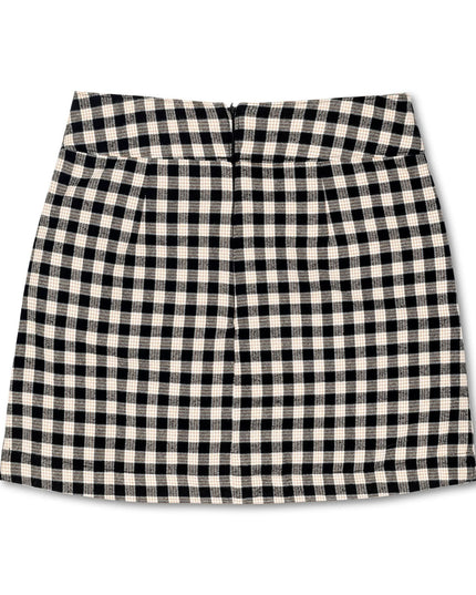 Flannel Mini Skirt