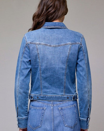 Fitted Stretch Trucker Jacket