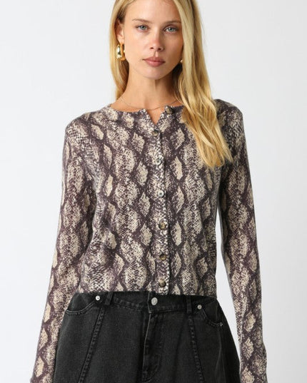 Reese Python Cardigan