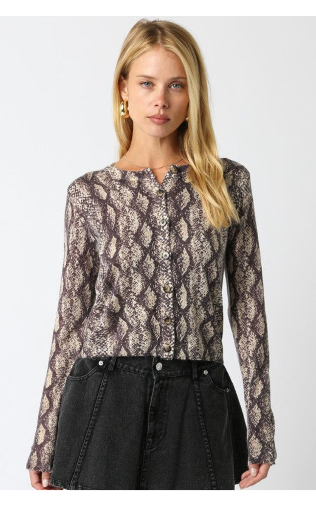Reese Python Cardigan