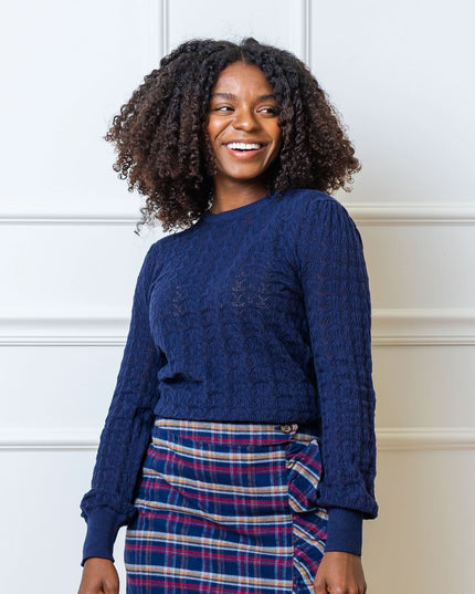 Organic Pointelle Sweater