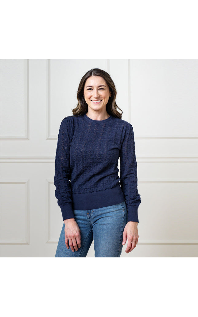 Organic Pointelle Sweater