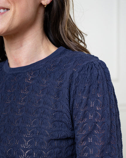 Organic Pointelle Sweater