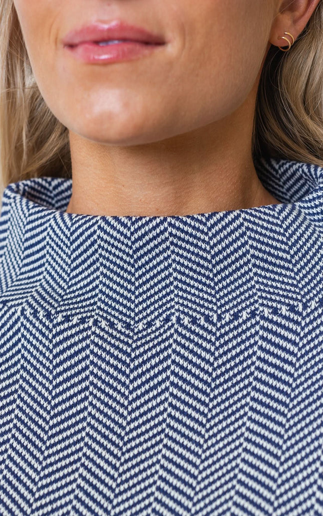 Mock Neck Short Sleeve Sweater