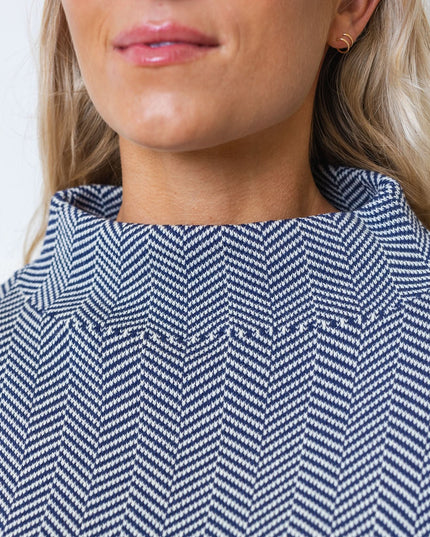 Mock Neck Short Sleeve Sweater