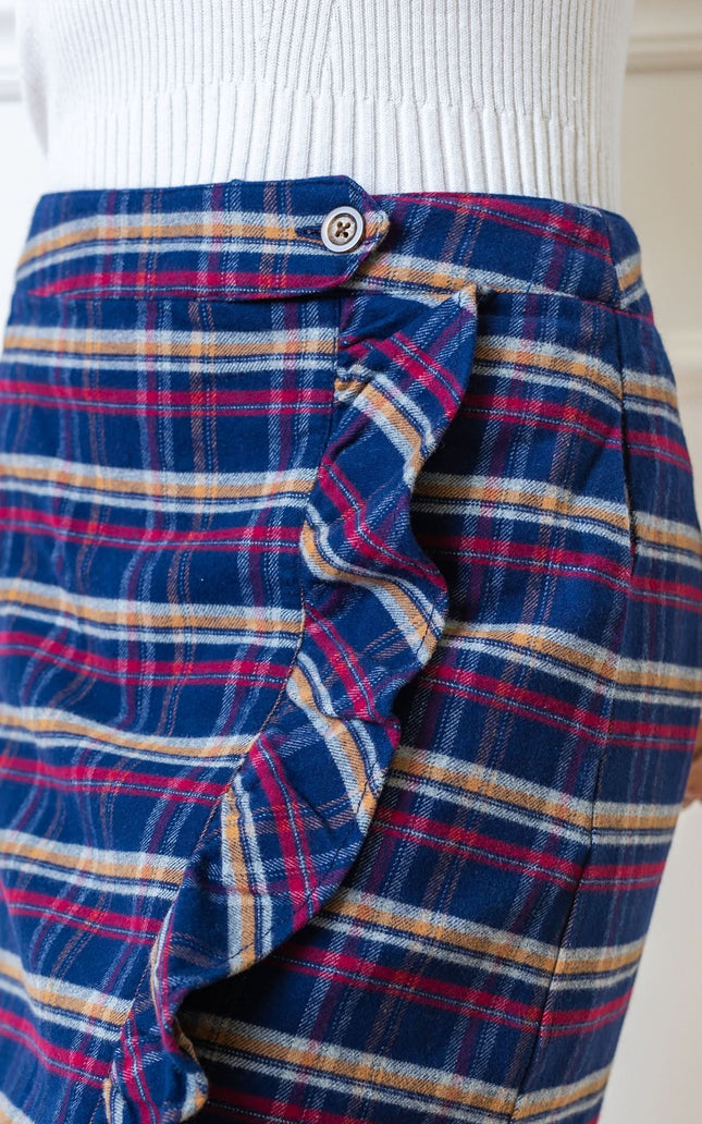Organic Flannel Ruffle Skirt